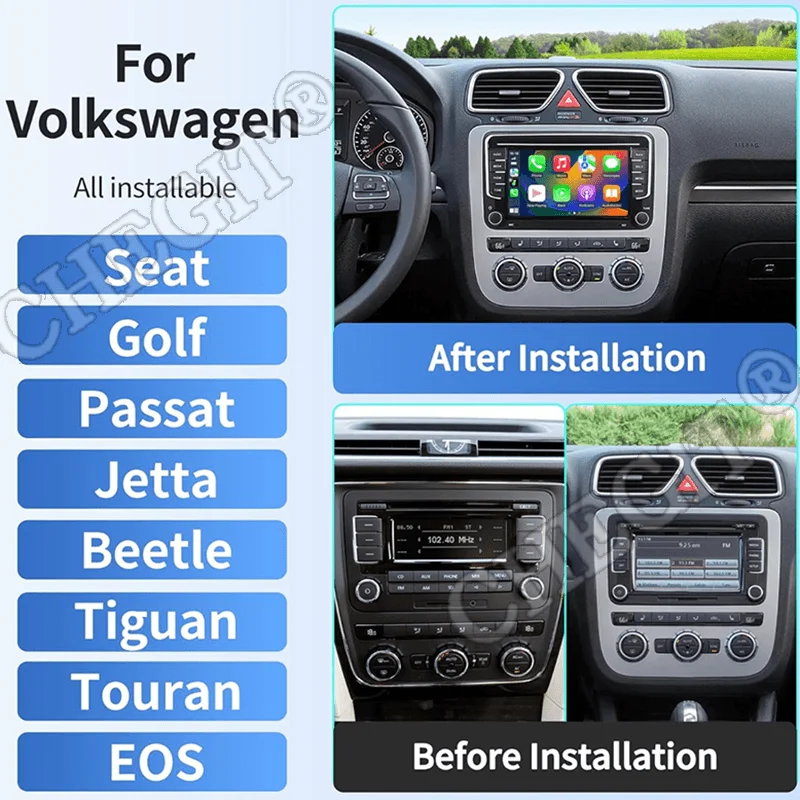 2Din Car Radio 4/8Core Android 13 Auto radio Multimedia Player 64G for VW Volkswagen Golf 5 6 Passat B6 Car Intelligent Systems