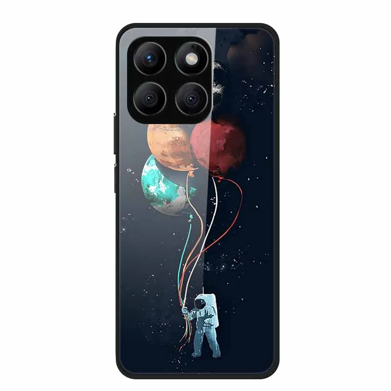 Enhanced Tempered Glass Protective Phone Case with Soft Bumper Design