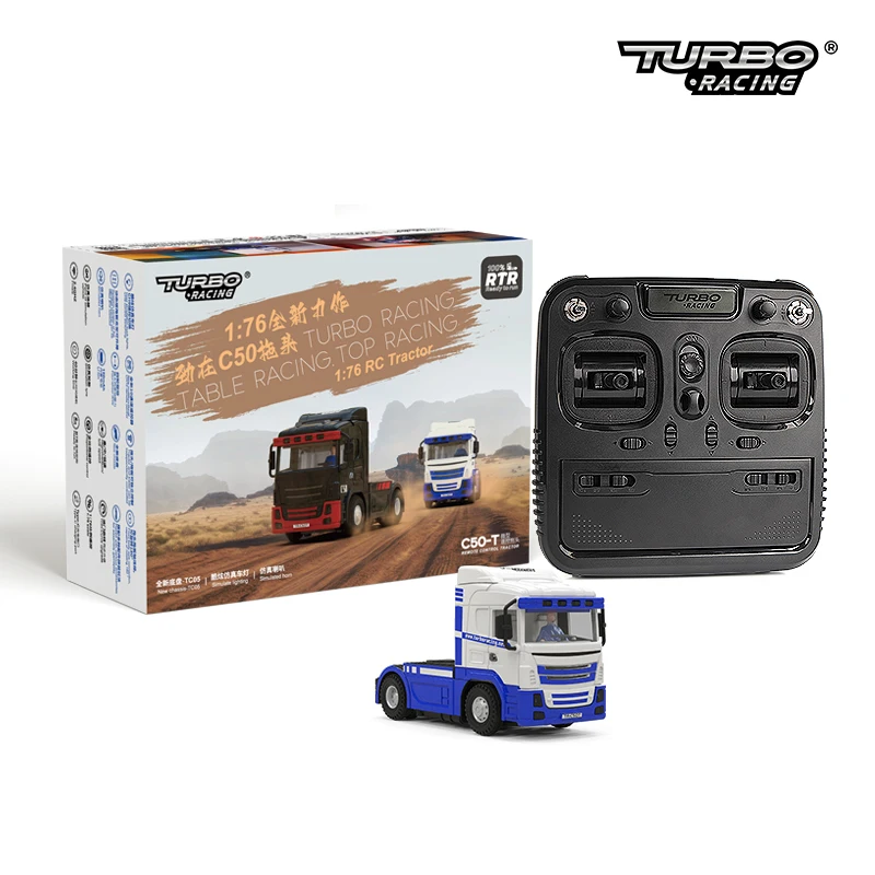 TURBO RACING 1/76 C50 セミトレーラー　フルセット Tubro Racing 1:76 C50 10CH 取り外し可能取り付け可能リモコン