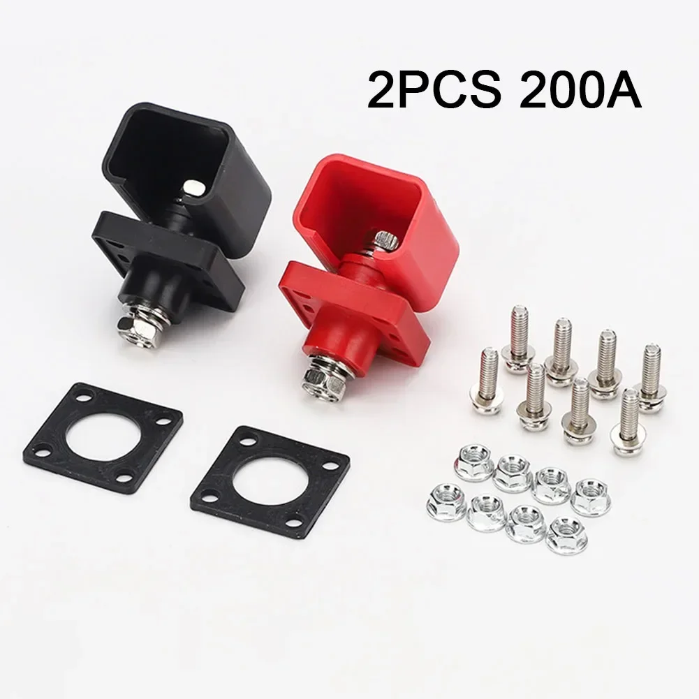 2pcs 200A Through-wall Type Lithium Battery Energy Storage Terminal Block Battery Connectors, Energy Storage Terminals