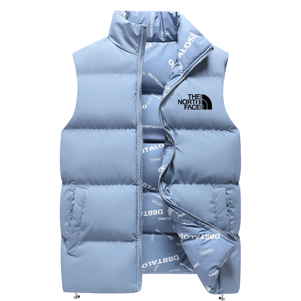 Men's Double-Sided Winter Sleeveless Vest Sports Fashion Top Casual Street Jacket fashionable vests sleeveless vests sleeveless vest casual jacket