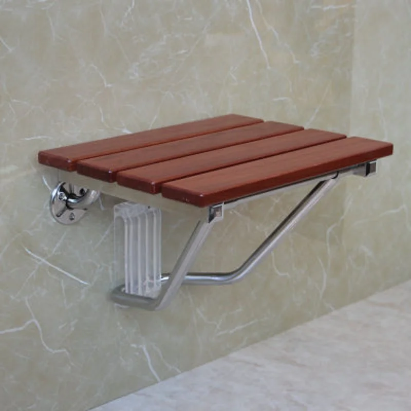 K-star Folding Bath Shower Wall Mounted Relaxation Shower Chair Solid Wood Shower Folding New Hot 2024 DropShipping 4