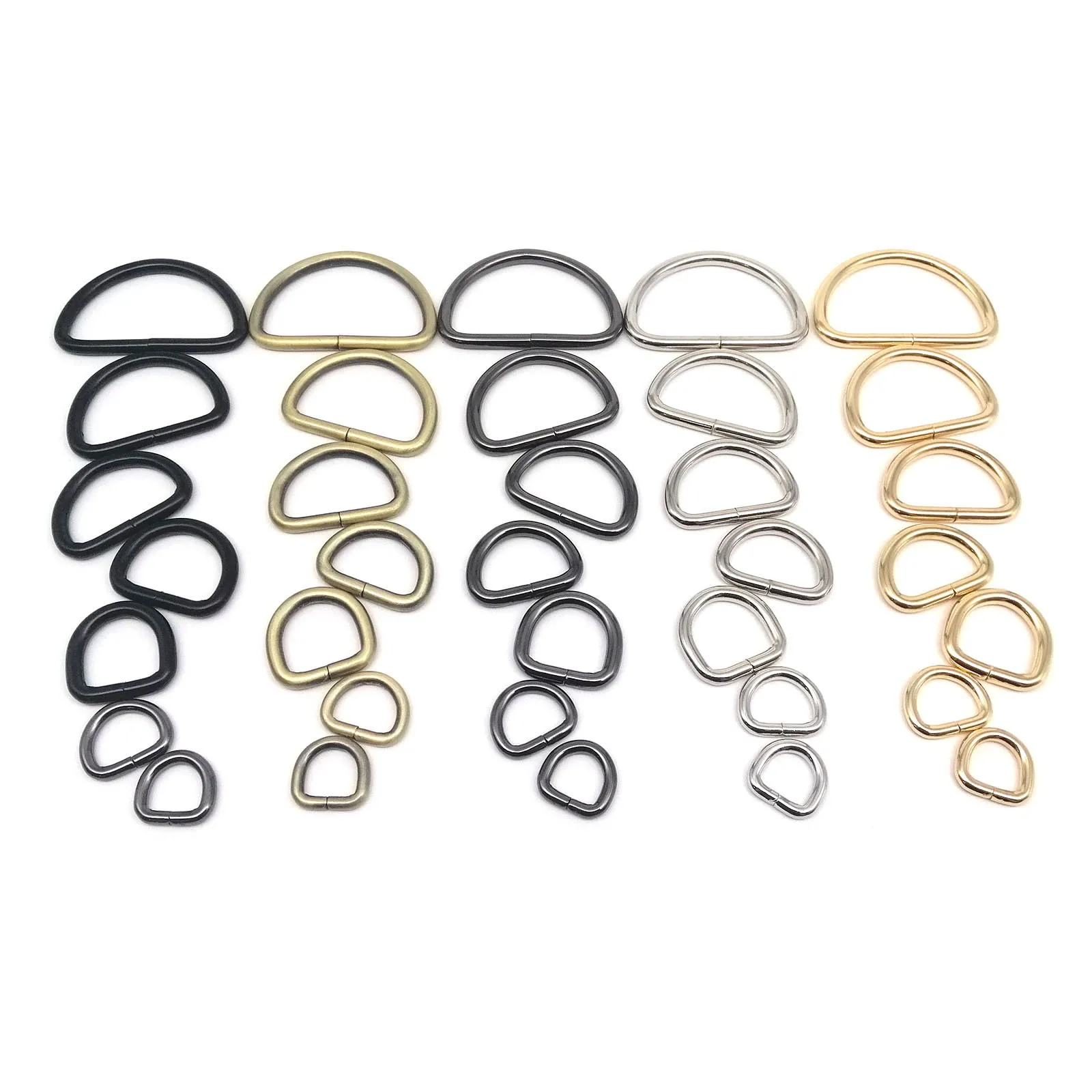 High-Quality Metal Leather Strap and Chain with D-Ring Buckle Clasp