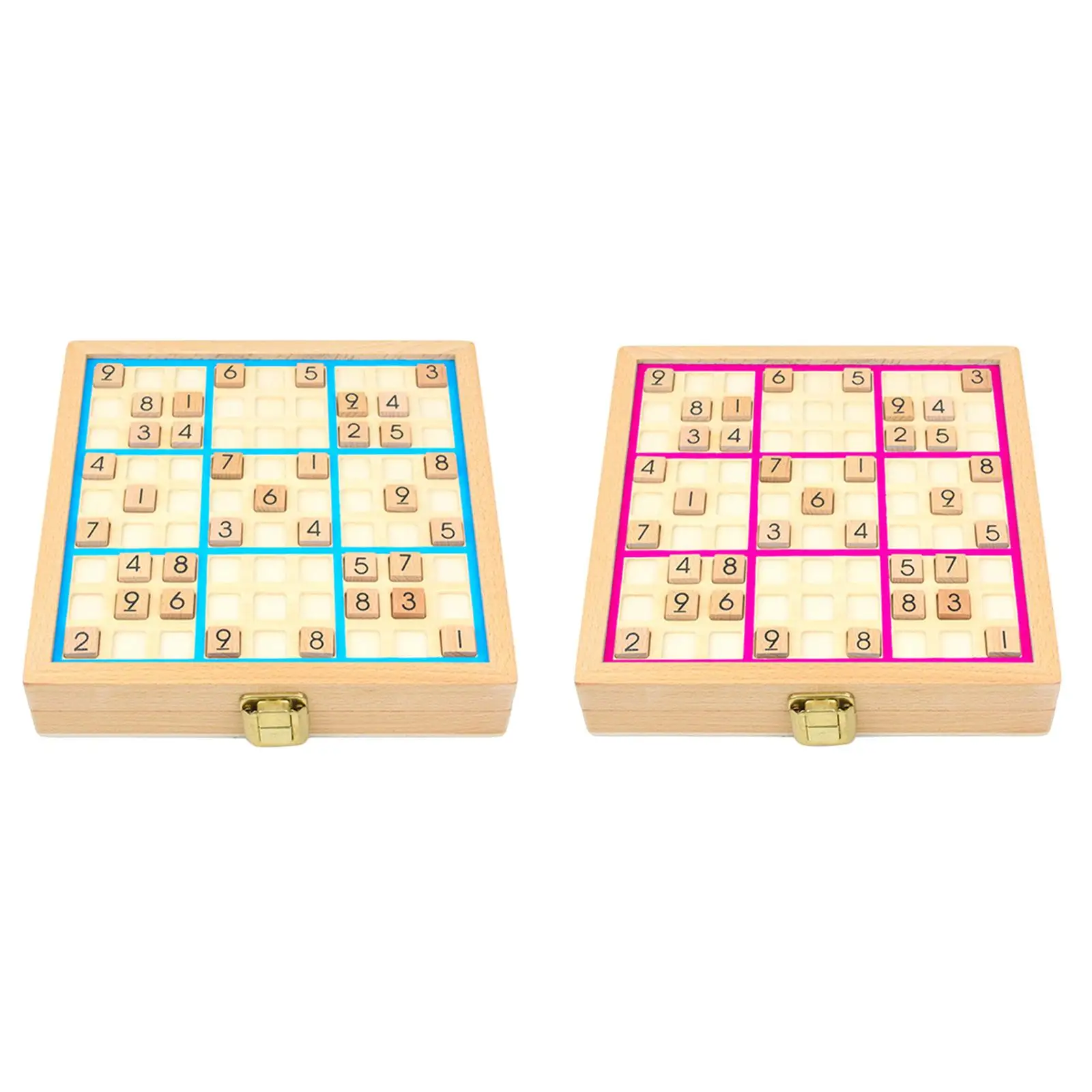 

Number Thinking Game Wooden Sudoku Board Game Set for Adults Ages 7-14 Years