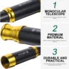 Plastic Pirate Telescope Retro Pirate Telescope Pocket Monocular Zoomable Portable Captain Telescope Handheld Vintage 4