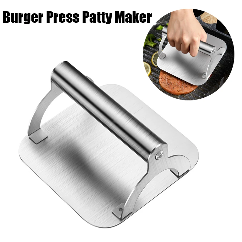 Smash Burger Press Burger Press Patty Maker Piastra Antiaderente Professionale Per Hamburger Resistente Al Calore In Acciaio Inossidabile