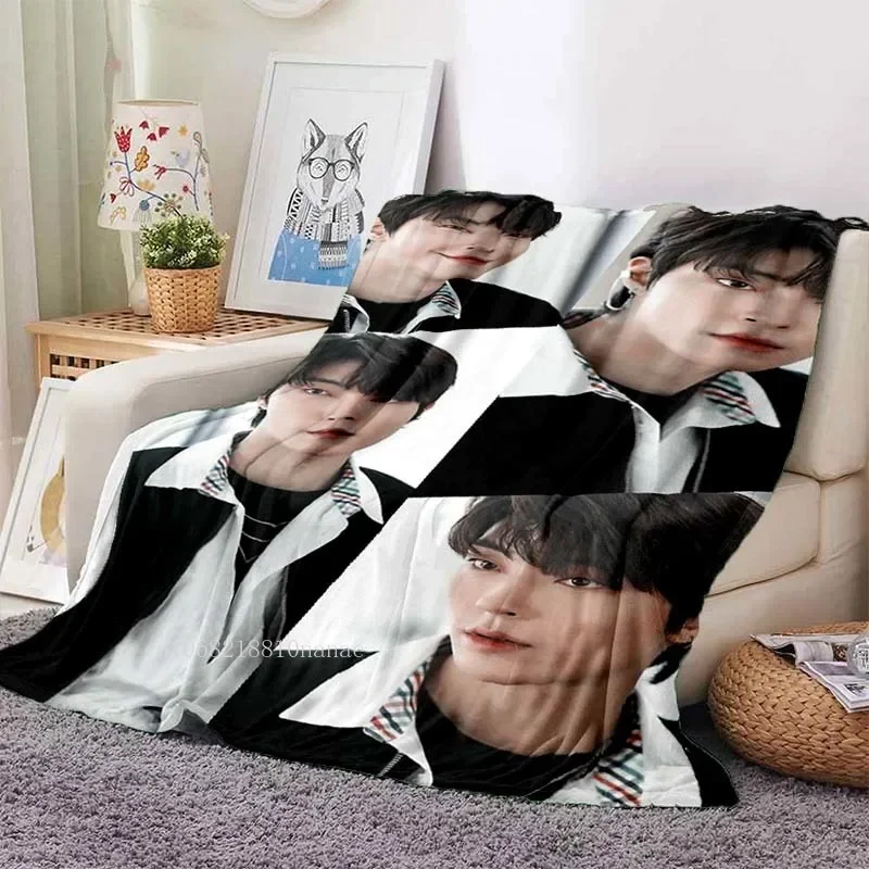 Hwang In Yeop Soft Flannel Blanket Kd Star Poster Blanket Sofa Bed Bedroom Living Room Portable Home Travel Break Blanket 3