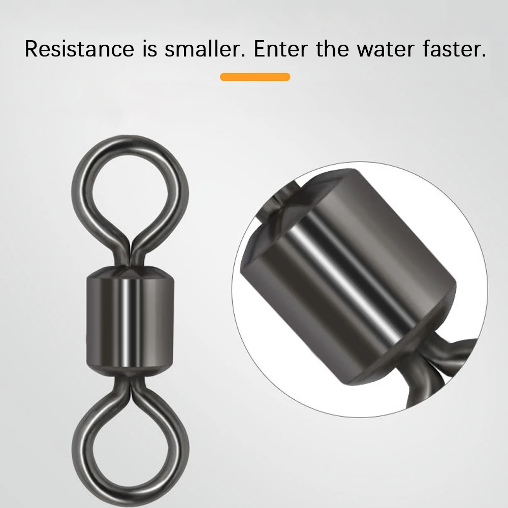 Lot De 50 émerillons De Pêche à Haute Résistance En Acier Inoxydable De