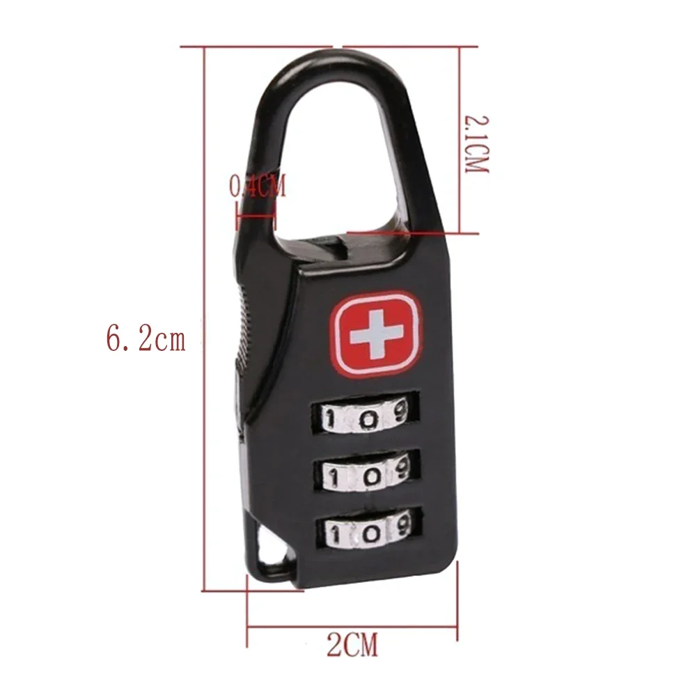 Mini Alloy Anti-Theft Combination Padlock for Travel and Outdoor Use