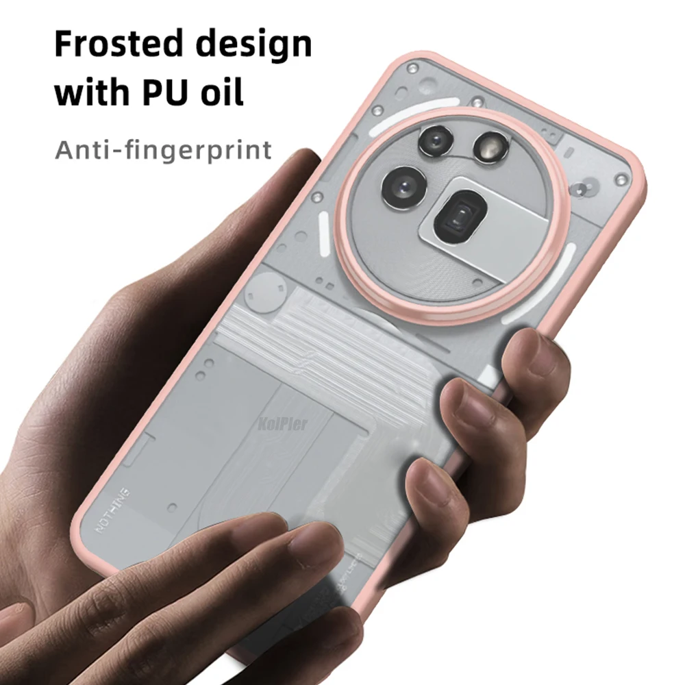 Minimalist Transparent Shockproof Phone Case - Soft Matte Silicone Frame