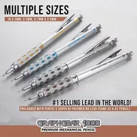 Pentel Drawing Mechanical pencils GraphGear 1000 Low Center of Gravity Telescopic Protective Tube Is Not Easy To Break Lead 2