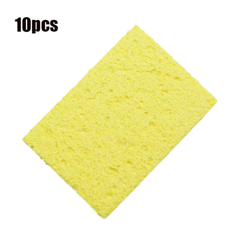 1/5/20Pcs Yellow High Temperature Resistant Cleaning Sponge Cleaner for Enduring Electric Welding Soldering Iron Accessories Kit electronics soldering kit Welding Equipment