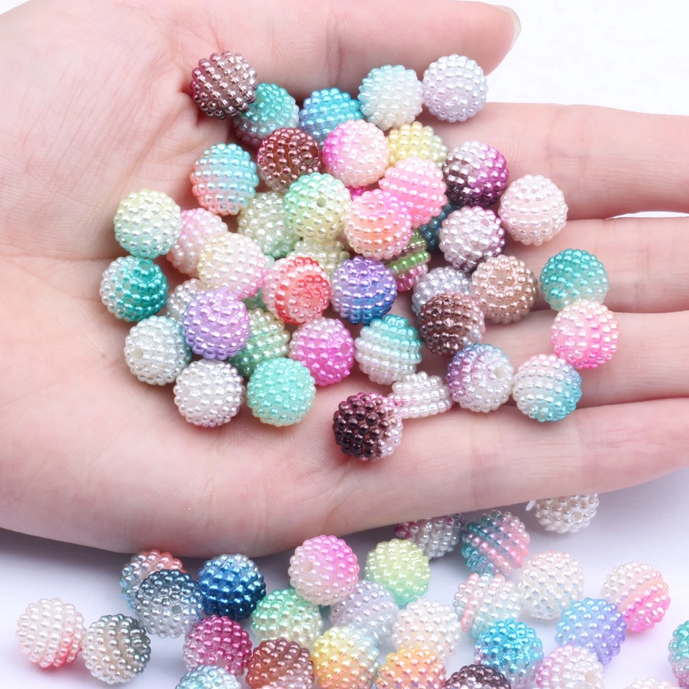 

Бусины из акрилового жемчуга с перфорацией, 10 мм, 200 шт.