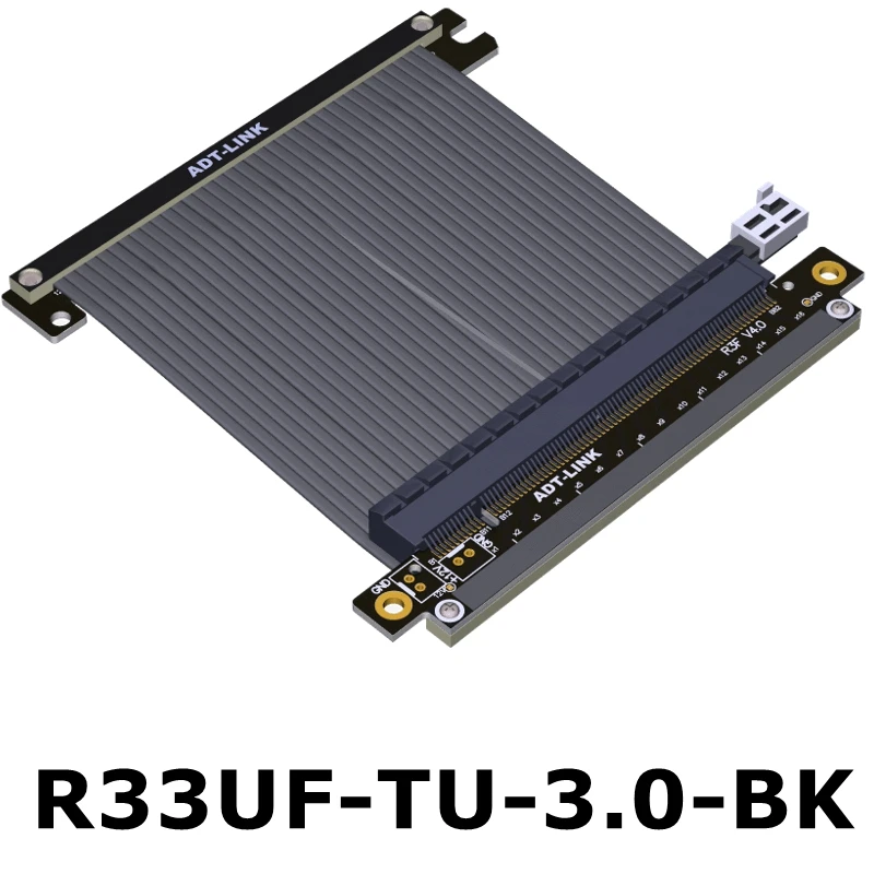 Pcie 16x Cabo de Elevação de Riser Pci Express 3.0×16 Duplo Reverso R33uf-tu Flexíveis de Alta Velocidade Gpu para Extender a4 Chassis Mini Itx