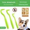 Flea Remover Hook Tick Removal Tweezer Ticks Pull Pet Cat Dog Accessaries Scratching Extractor Mite Tweezers Comb Louses Pliers 1