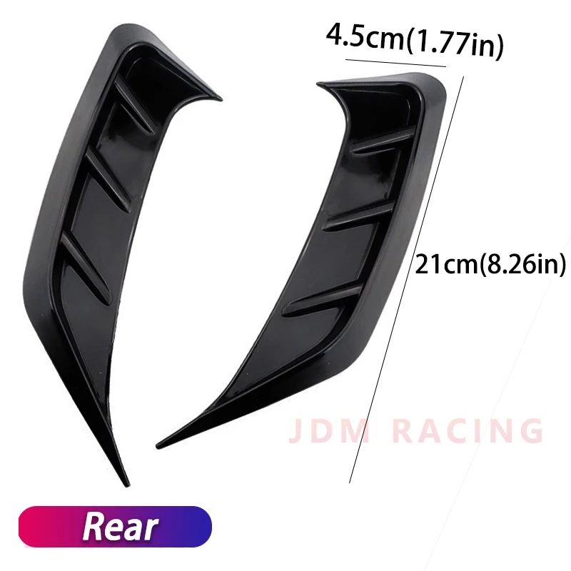 Front or Rear Multifunctional Car Headlight Eyebrow Eyelids Stickers Trim Cover Pair Headlamp Eyebrow Eye Lid Decoration Sticker 5
