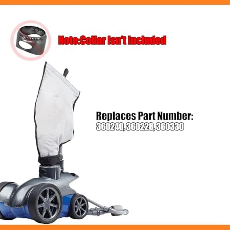3Pcs Pool Cleaner Bag For Pentair Racer Automatic Pool Cleaner 360228 & LS 360330, Vacuum Debris Bag