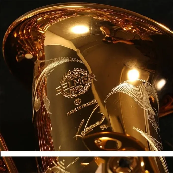 HighGradeAntiqueFinishEbEflatAltoSaxophoneSaxShellKeyCarve