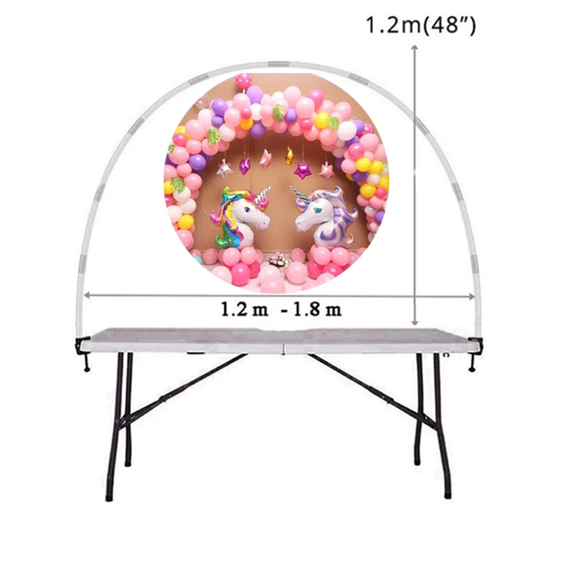 Table Balloon Arch Kit High Strength Glass Fiber Pole for DIY Party Wedding Birthday Baby Shower Festival Christmas Decoration