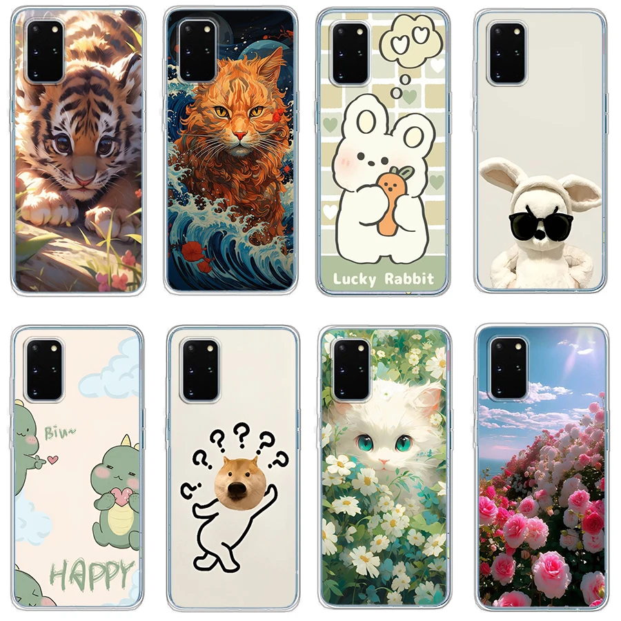 4 Per Galaxy S20/S20 Plus/S20 Ultra/Note 20 Plus Custodia Ultra Custodia Protettiva In Silicone Morbido Tpu