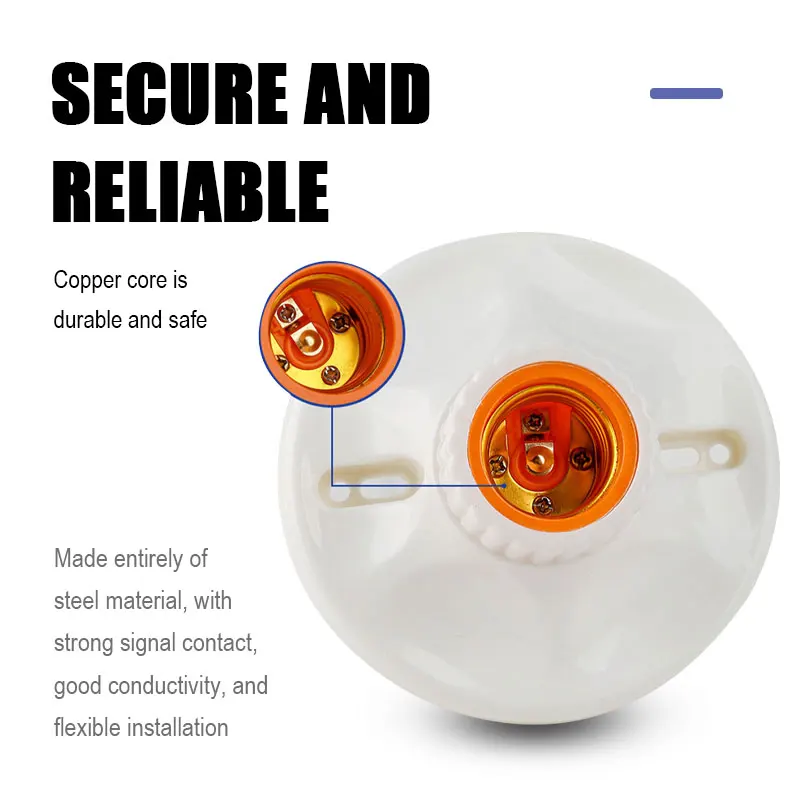 4 types E27 lamp sockets nut sockets white ceiling lights multifunctional bulbs fixed base brackets bulb sockets