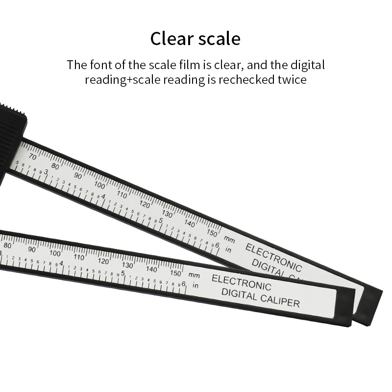 150mm 100mm 6 Inch Electronic Digital Caliper Carbon Fiber Vernier Caliper Gauge Micrometer Digital Ruler Measuring Tool