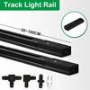 Led Track Light Rails 1m 0.5 m Full Set for 2 Wire Track Light Spotlight Rail Strip I-type T-type L-type Connector Ceiling Box 1