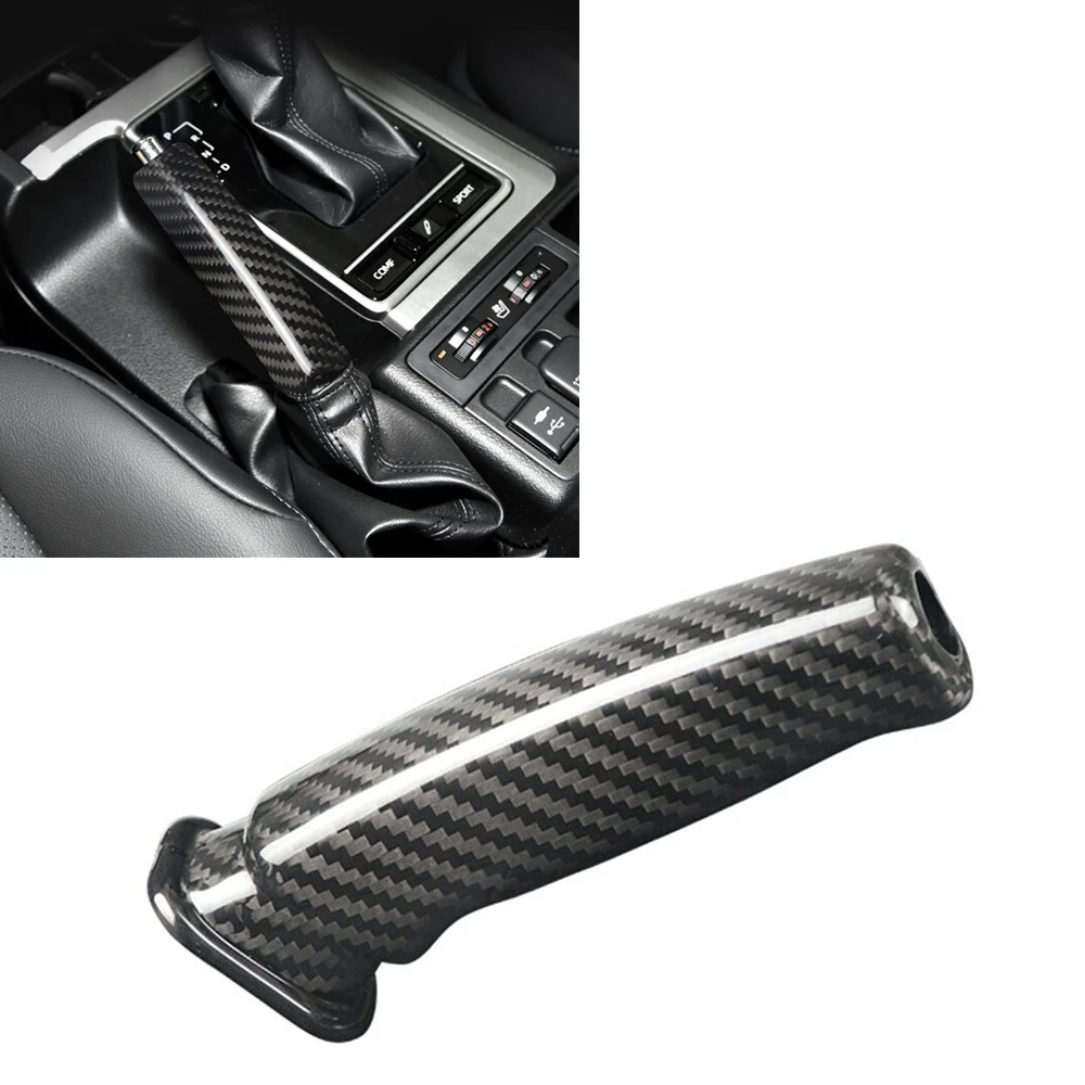 

Крышка ручного тормоза для Toyota Land Cruiser Prado 2014-2019, отделка ручки, корпус ручного тормоза из углеродного волокна для автомобиля
