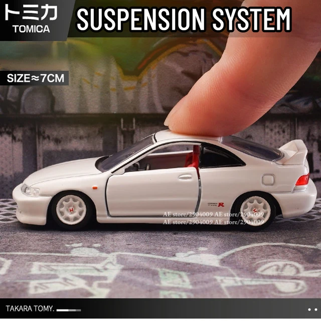 Highly detailed scale car model replica of the Honda Integra Type R, perfect for car enthusiasts and a great gift for kids during the festive season.
