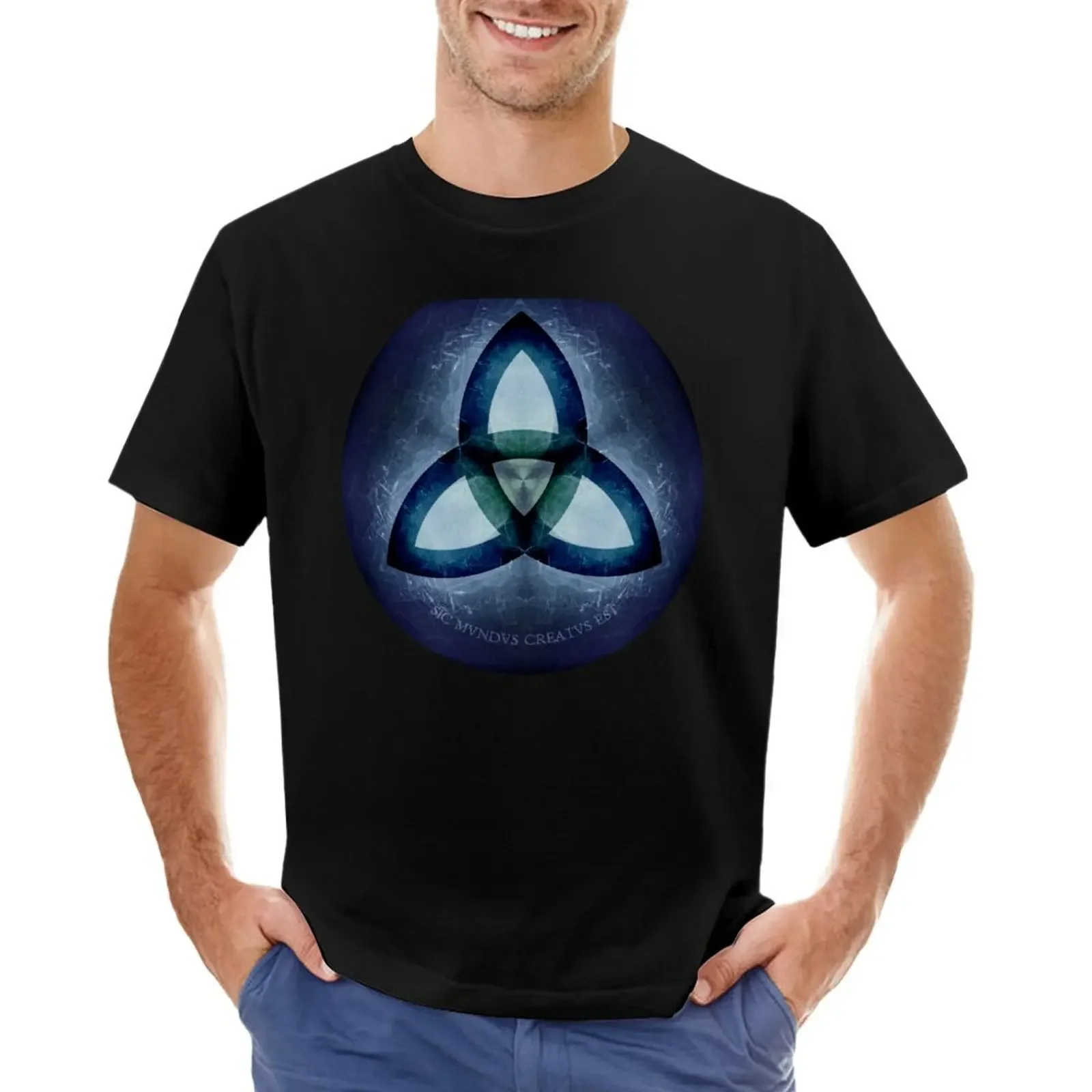 

Sic Mundus Creatus Est (Dark) T-shirt summer clothes anime funnys sweat shirts, men