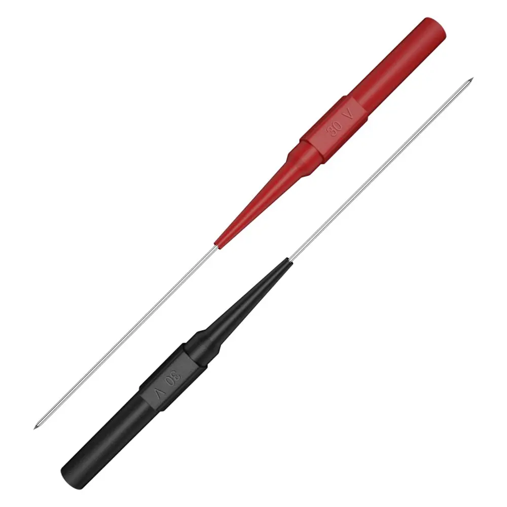 multimeter test leads 10/20pcs Multimeter Test Lead Extention Back Probes Sharp Needle Micro Pin Stainless Steel Tipped Tip for Banana Socket Tester
