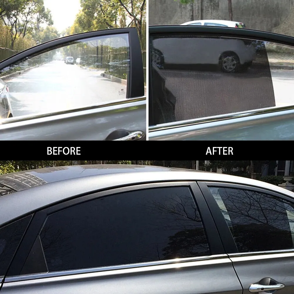 Car Window Sunshade Electrostatic Stickers Anti-UV Privacy Dotted Covers for Auto Side