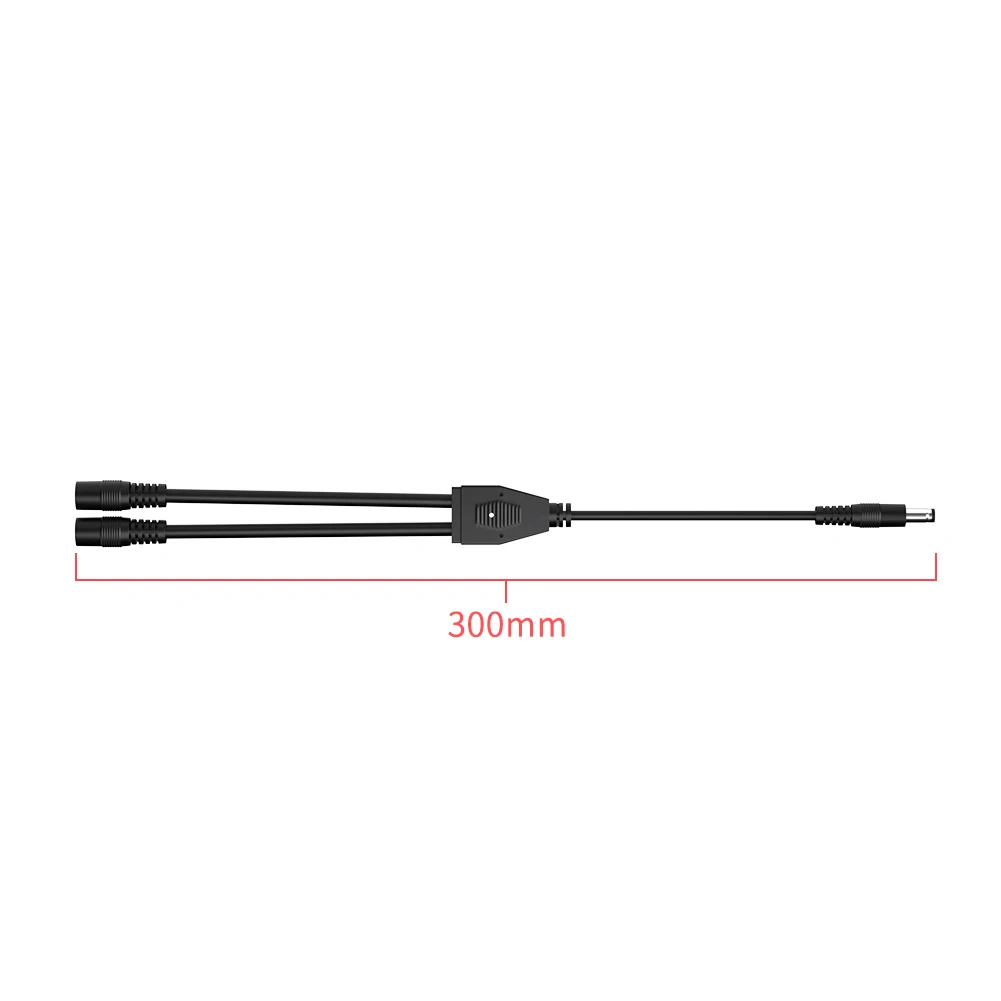 Description Picture 4 of itemFF Flashfish 2pcs Solar Panel Connectors Wire Y Parallel Cable Male DC5521 to 2 DC5521 Female Cable Connect Together to Battery