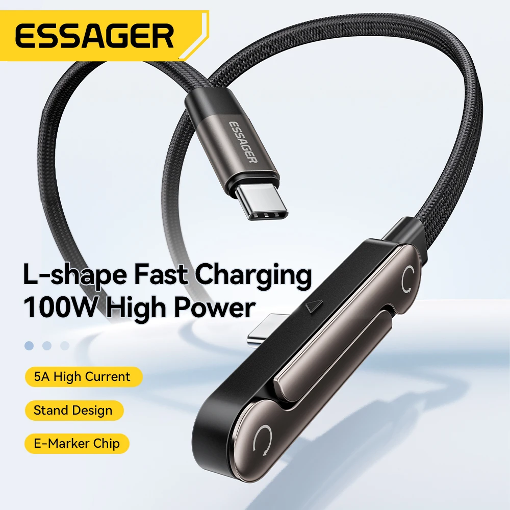Essager Cable Foldable Phone Holder 100W Type-C