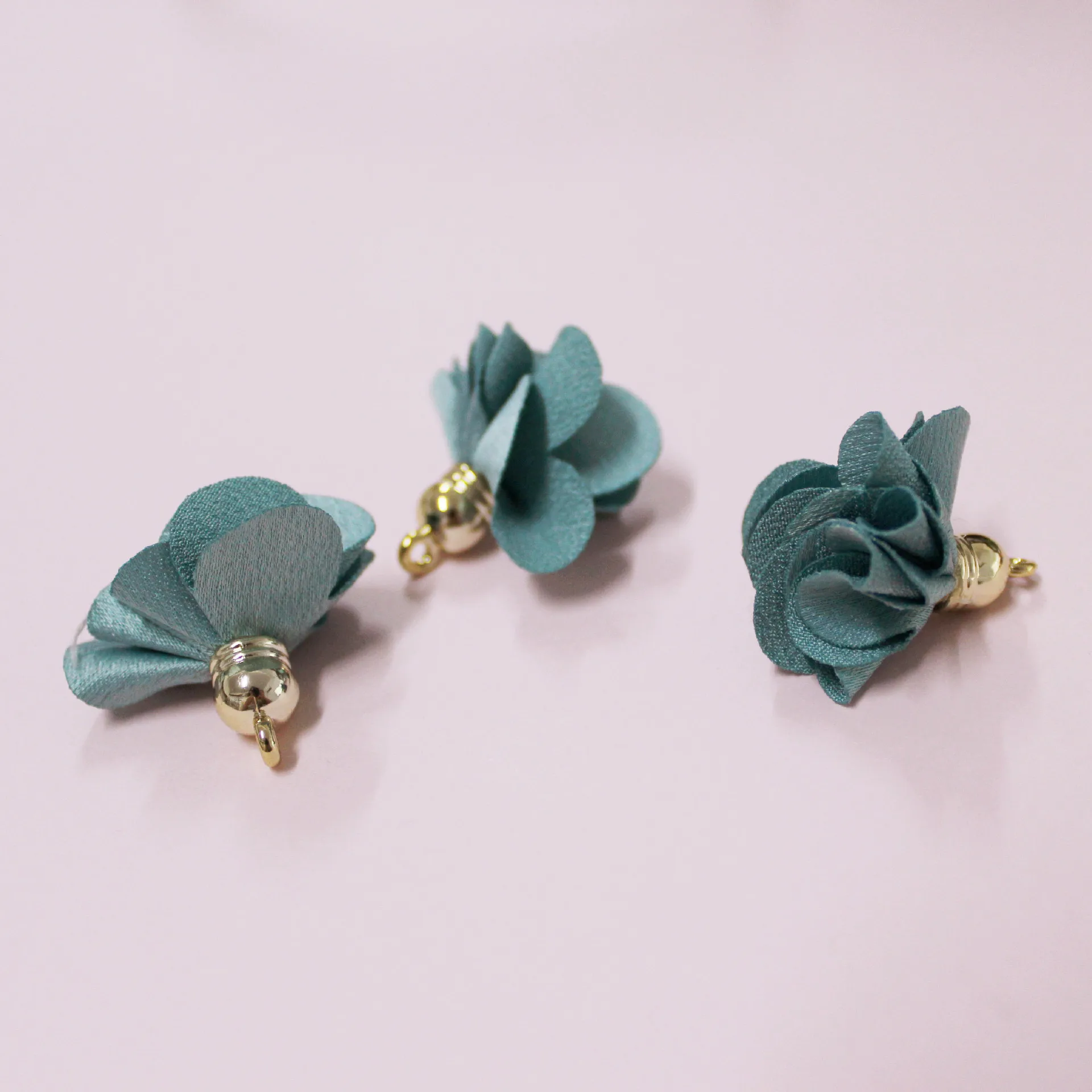 10pcs/lot 3x2.5cm Chiffon Fabric Flower Tassel Pendants tassel fringe tassel decoration tassel accessories tassel trim mini tassels for Keychain Cellphone Straps Earring Making Accessories / Jewelry