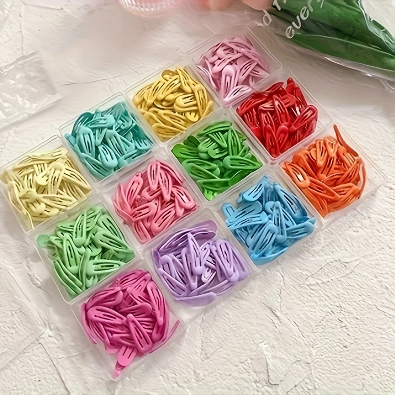 Colorful Minimalist Hair Clips - Vibrant & Stylish Daily Accessories (Random Colors)
