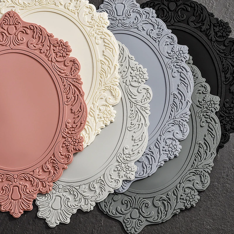 Tappetino Silicone 3 Pezzi 30x40 cm, Tappeto Silicone può Essere Utilizzato Come Tampone per