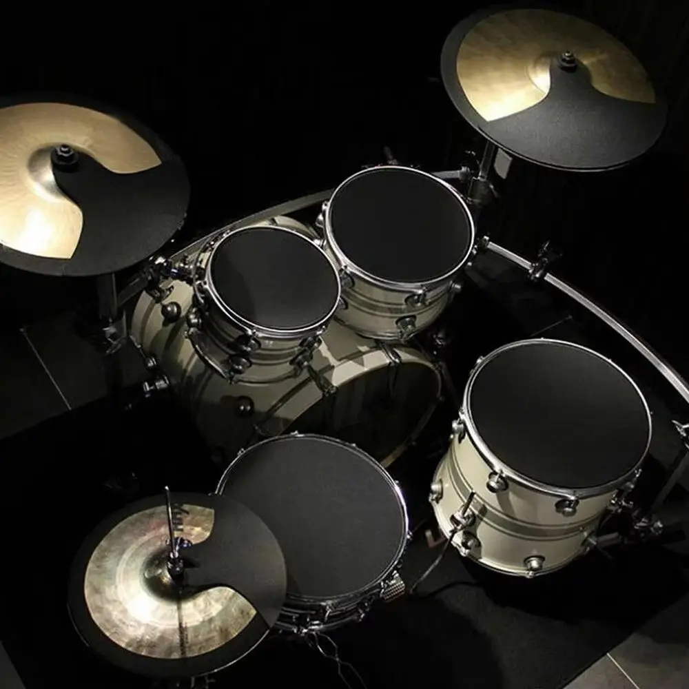 Music Practice Noise Reduction Drum Soundproofing Pad Drumming Practice Pad Jazz Drum Mute Silencer