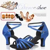 PU Satin Salsa Latin Dance Shoe Girls Women Tango Ballroom Dance Shoe High Heel Soft Dancing Shoes 5/7cm Ballroom Dance Sandals 1