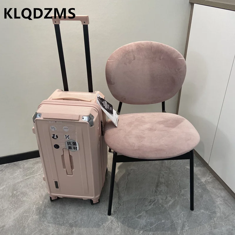 

KLQDZMS High-end Luggage Password Case Silent Universal Brake Wheel Trolley Bag Check-in Box Ladies Large Capacity Suitcase