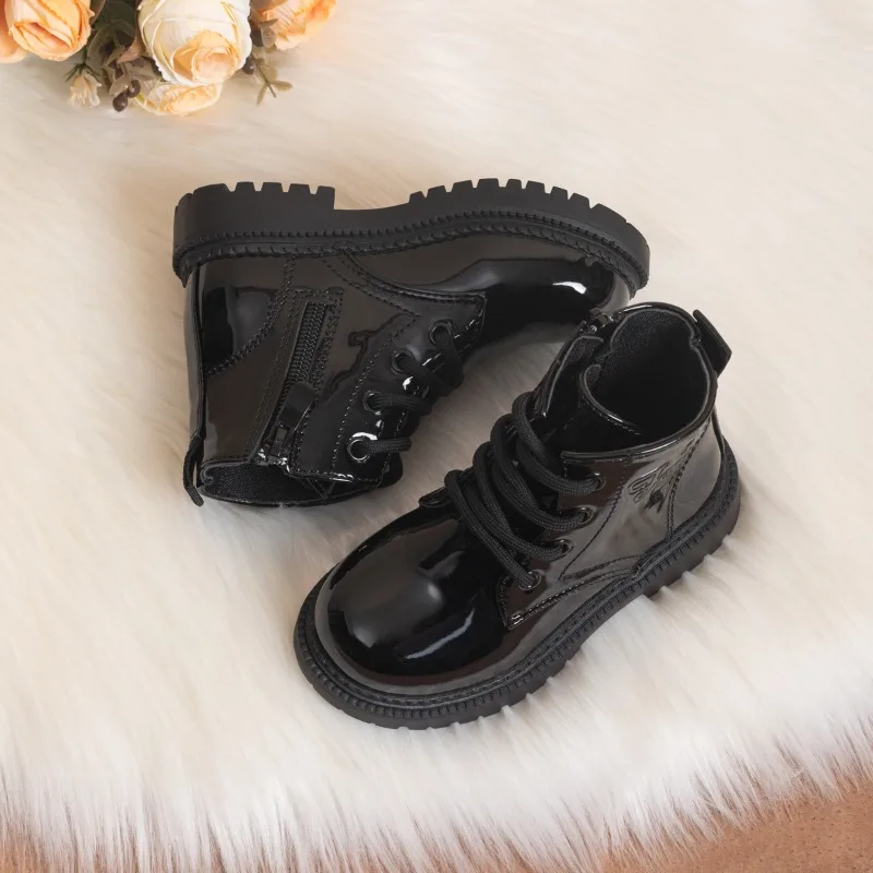 Girls Platform Ankle Boots for School and Casual Wear
