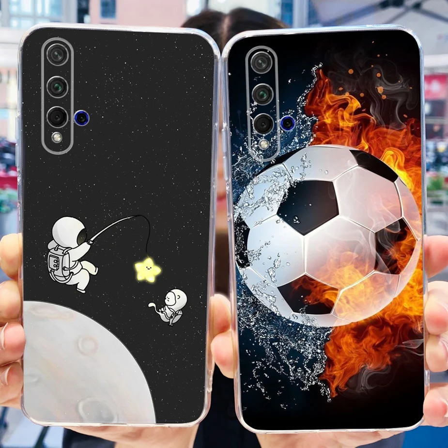 Stylish Painted Clear Silicone Phone Case Cover - Soft s Design