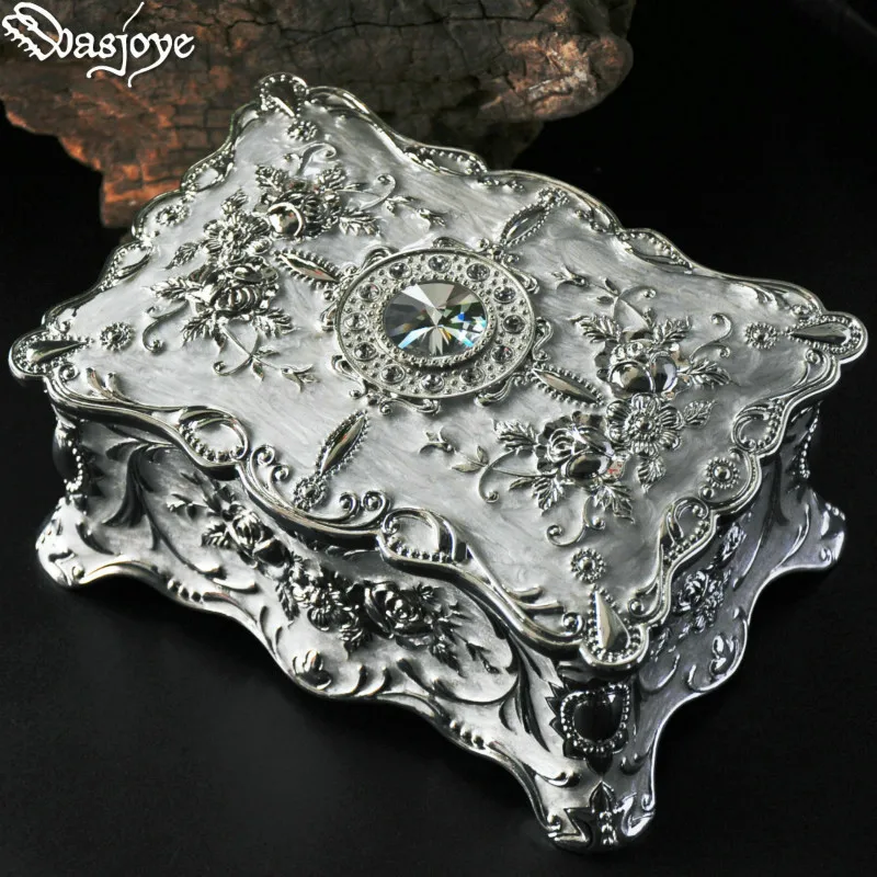 

Fashion Painted Retro European Korean Princess Jewelry Storage Boxes Jewelry Earrings Boxes Necklace Creative Wedding Gifts