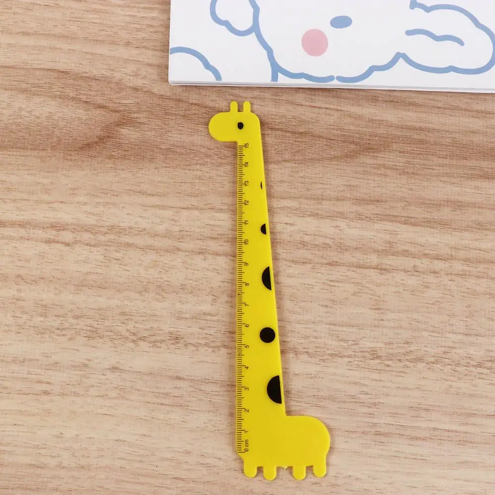 

15CM Giraffe Ruler Ruler Student Prizes School Supplies Stationery Cute Cartoon Ruler