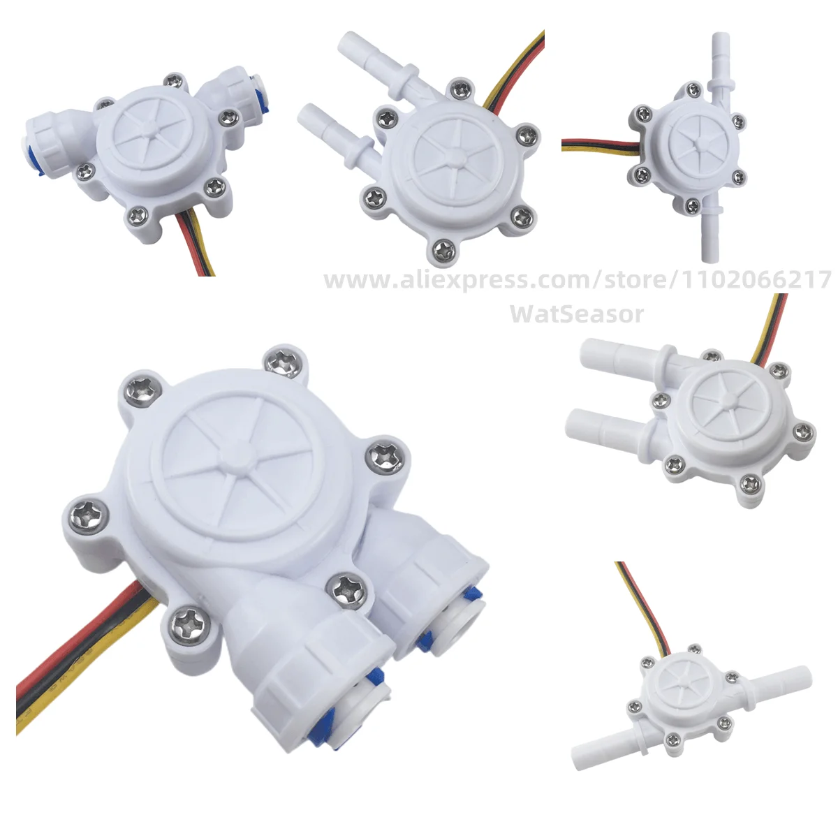 POM hall water flow sensor Turbine Flowmeter 0.2~8L/min 1/4" Plastic flow meter Coffee flow-sensor
