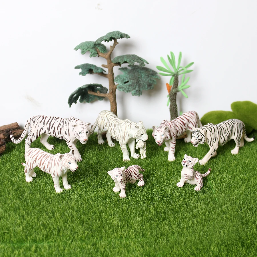 Tanie Symulacja Wildlife Zebra Foal Model zwierzęcia figurki zabawki, Zebra rodzina miniaturowe Zebra