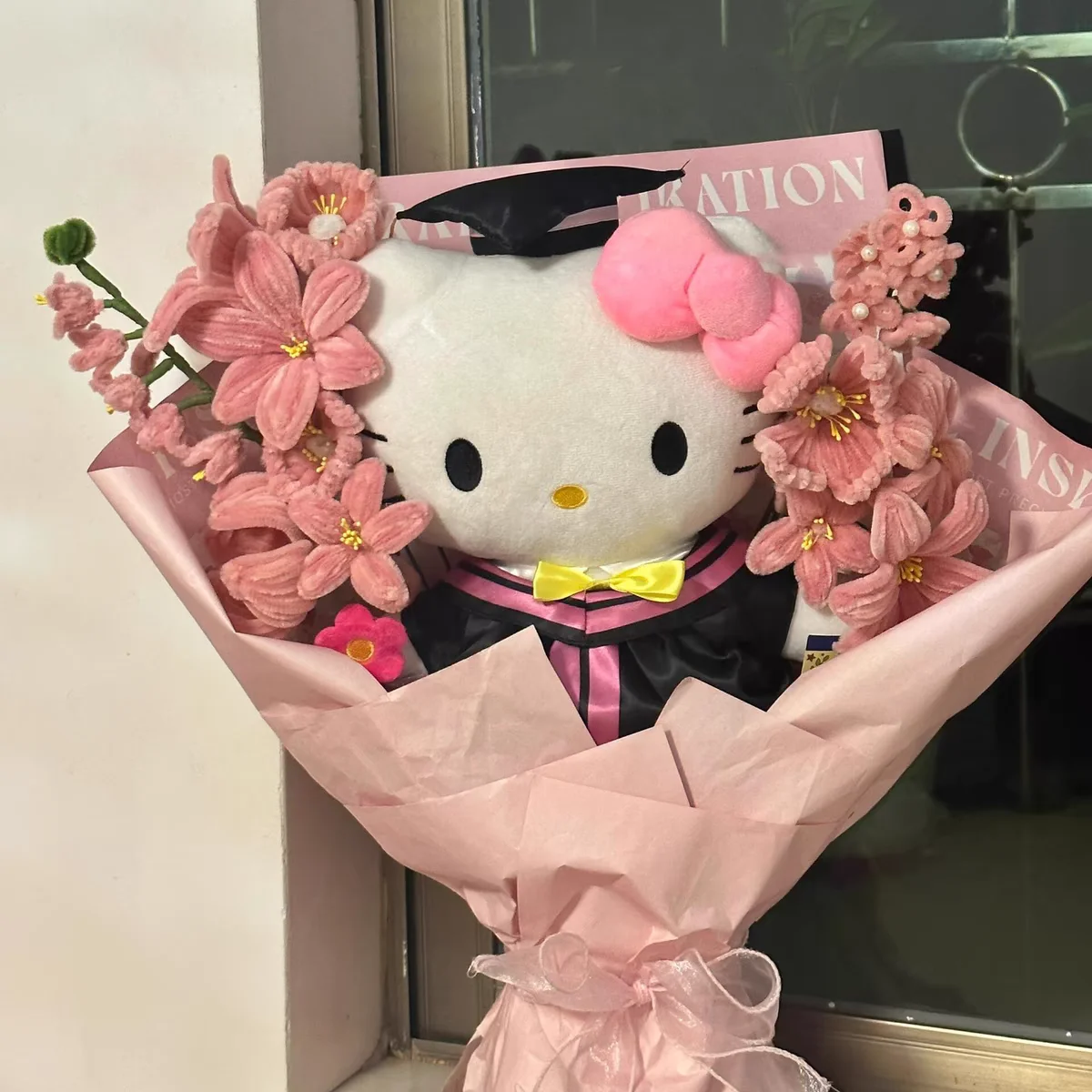 

Плюшевые плюшевые куклы Sanrio Hello Kitty My Melody Kuromi на выпускной, милые мягкие игрушки-животные, подарок для детей