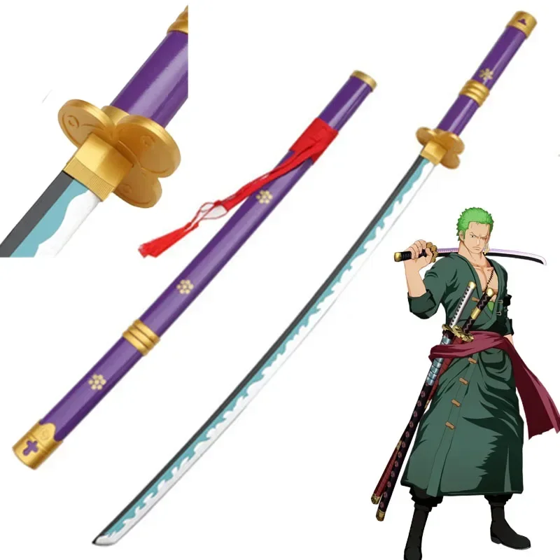 Cosplay Sword Role Play Anime Roronoa Zoro 41inch Katana Wood Model