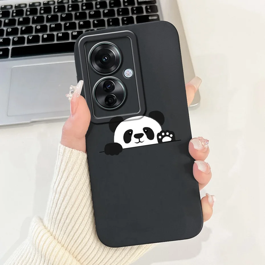 Stylish Painted Soft Silicone Back Cover - Lens Protective Case