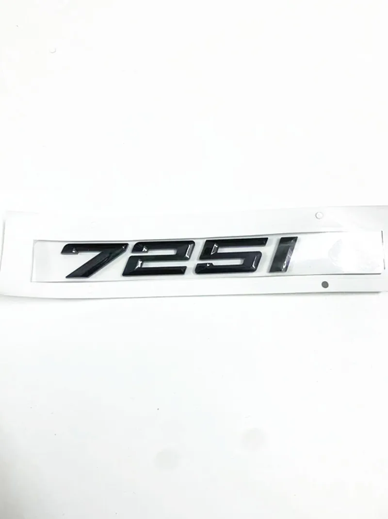 Car 3D ABS Trunk Letters Logo Badge Emblem Decals Sticker For BMW 7 Series 730i 740i 745i 750i E38 E65 E66 F01 F02 G11 G12